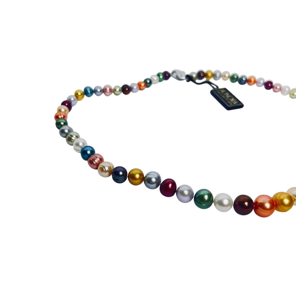 Honora Bold Colors Graduated Freshwater Baroque Pearl Necklace (6040) - Picture 6 of 9